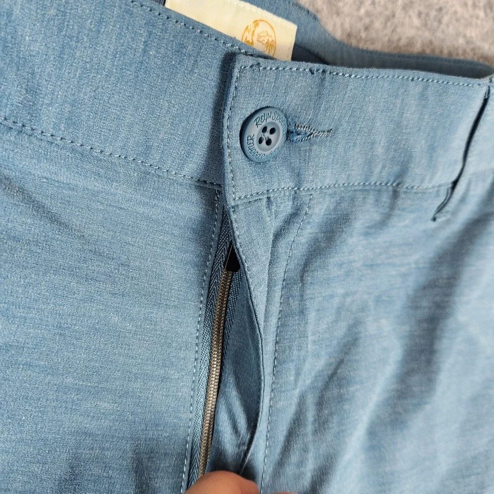 Reyn Spooner 24 7 Performance Hybrid Shorts Men 34‎ Blue Stretch Casual Golf